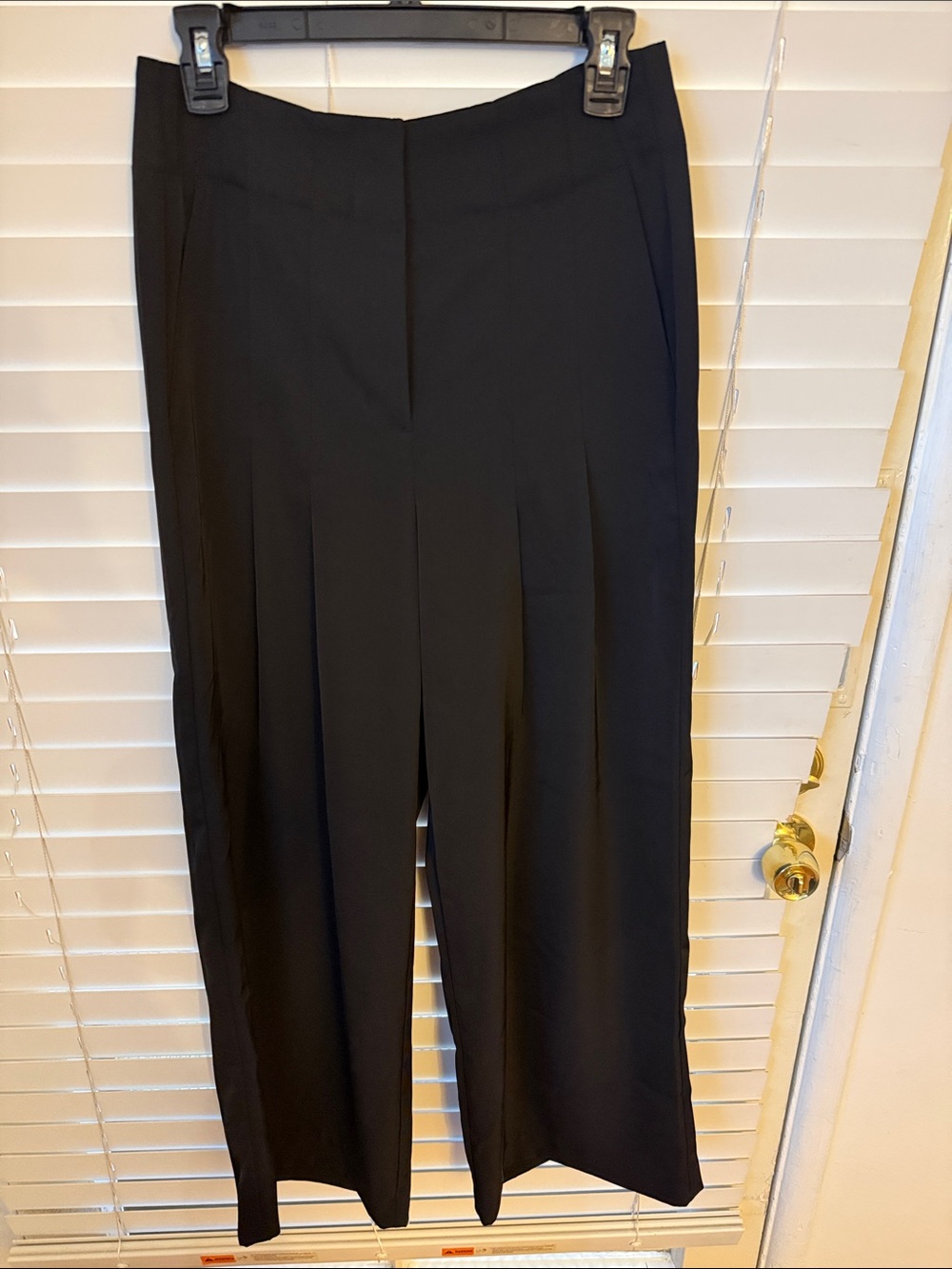 Banana Republic Black Wide-Leg Dress Pants